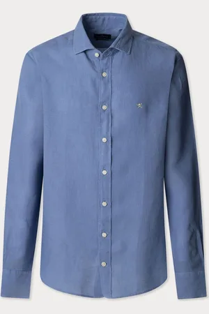 Hackett Tailored Fit Linen ShirtM