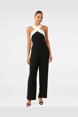 Forever New Andie Contrast Halter Neck Jumpsuit36