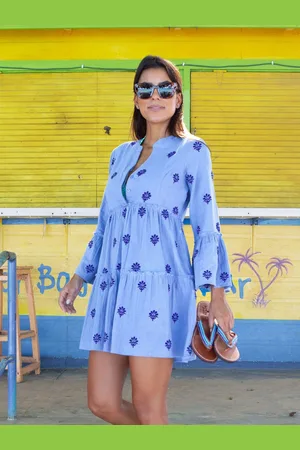 ASPIGA Cristina Embroidered 100% Organic Cotton DressXL
