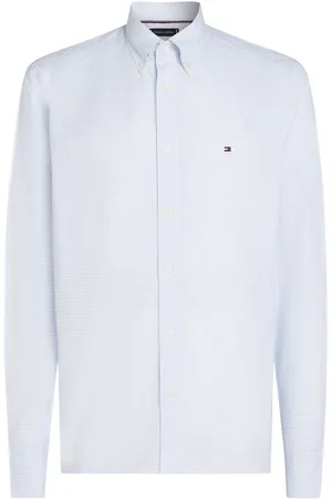 Tommy Hilfiger Regular Fit Flex Poplin Stripe 100% Cotton ShirtL