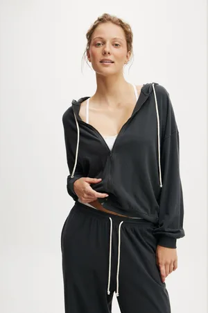 Cotton On Light Weight Super Soft Hooded Zip Through SweatshirtM