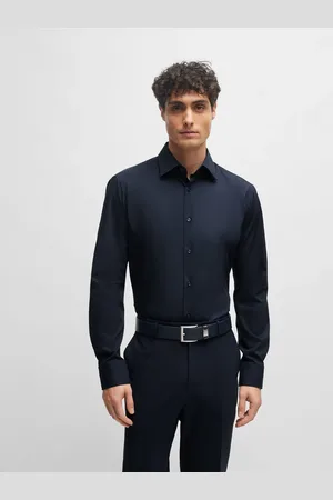 HUGO BOSS Joe Regular Fit Stretch Poplin Oxford Shirt42cm R (UK 16.5 R)