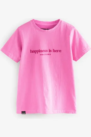 Smiley Girls Graphic Relaxed 100% Cotton T-Shirt128134 cm