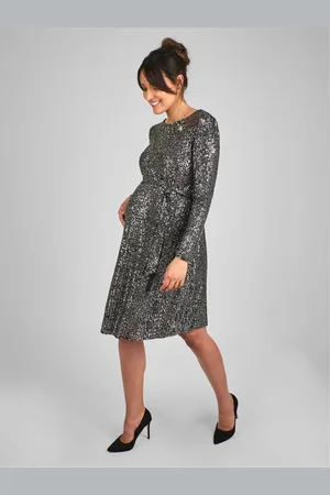 JoJo Maman Bébé Sequin Shift High Neck Maternity Mini DressS