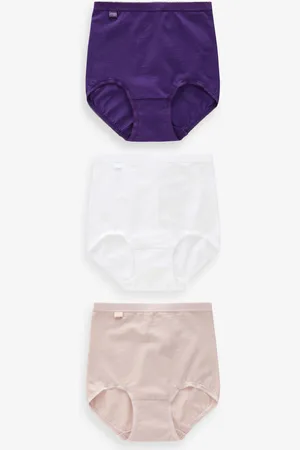 Sloggi Basic+ Maxi White Briefs 3 PackEU 40 (UK 12)