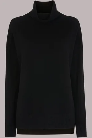 Whistles Kaszmirowy sweter z golfemXS