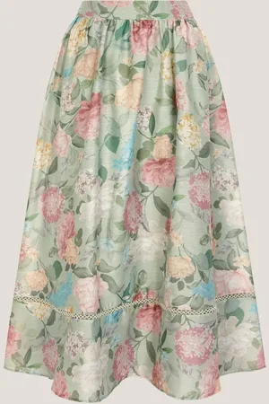 Monsoon Agnes Floral Print Midi Skirt44