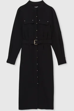 Reiss Isla Twill Belted Shirt Dress42