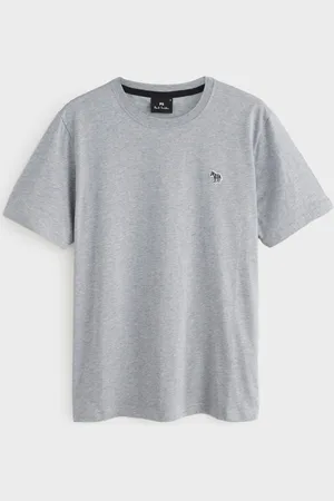 Paul Smith Regular-Fit Grey Logo 100% Organic Cotton T-ShirtL