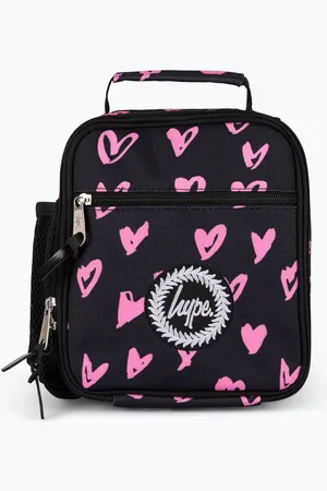 Hype . Unisex Scribble Hearts Black Lunch BagJeden