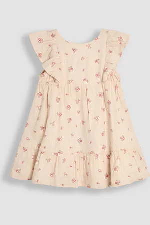 JoJo Maman Bébé Frill Back Summer 100% Cotton Dress116122 cm