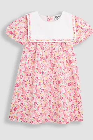 JoJo Maman Bébé Baby Floral Print Sailor Party Dress6268 cm