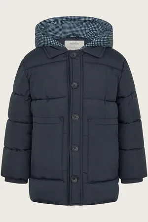 Monsoon Houndstooth Hood Puffer Coat11