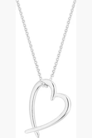 Simply Silver 925 Open Heart Pendant NecklaceJeden
