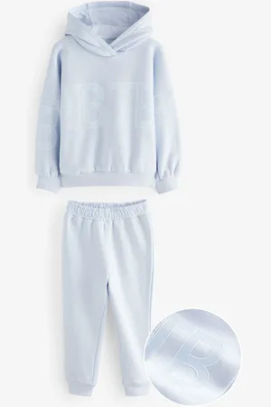 Ted Baker 2 Piece Blue Printed Hoodie and Jogger Set146152 cm