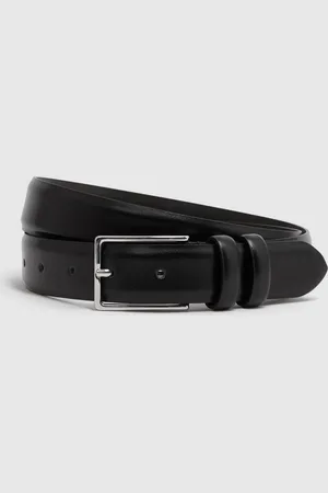 Reiss Dante Smooth Leather Belt38