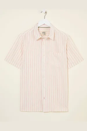 Fat Face FatFace Short Sleeve Fine Stripe ShirtXXXXL