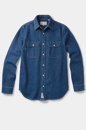 Aubin Blue Detuyll Selvedge Denim ShirtM