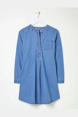 Fat Face FatFace 100% Cotton Aida Denim Tunic Dress46