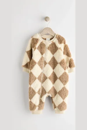 Next Baby Fleece Zip SleepsuitPierwszy rozmiar (50 cm)