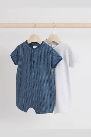 Next Textured Rompers 2 Pack3