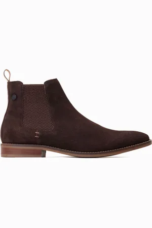 Base London Brązowe wciągane buty Virgil w stylu chelsea uk10eu44