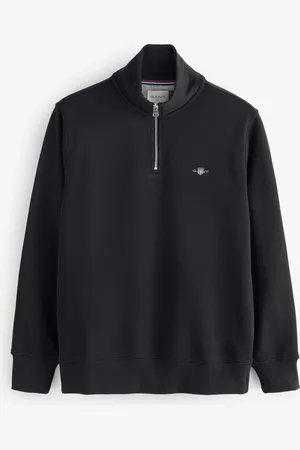 GANT Regular-Fit Shield Logo Full Zip Black SweatshirtXL