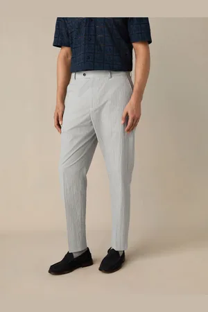 Next Slim Fit Striped Seersucker Suit Trousers36 S