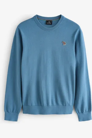 Paul Smith Crew Neck Logo Knitted 100% Organic Cotton JumperL