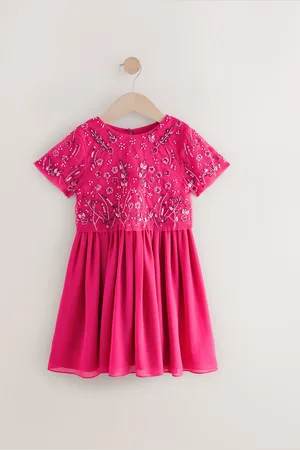 Next Sequin Embellished Mesh Dress (3-16yrs)4 lat (104 cm)