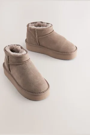 Next Flatform Mini Warm Lined Water Repellent Suede Pull-On BootsEU 39 (UK 6)