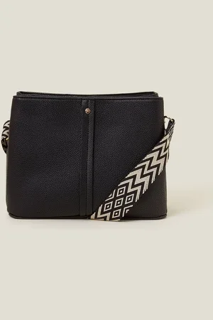 Accessorize Faux Leather Webbing Strap Cross-Body BagJeden