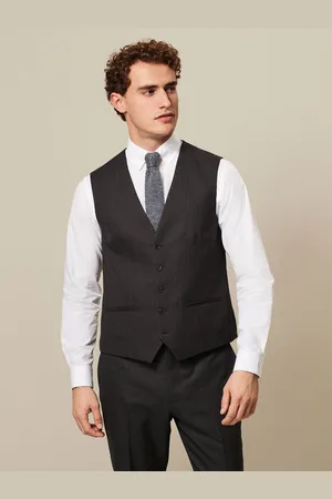Next Textured Wool Suit: Waistcoat46 Regular (UK 36 R)