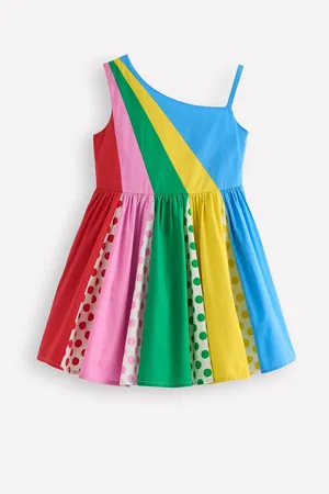Boden One Shoulder Woven Dress134140 cm