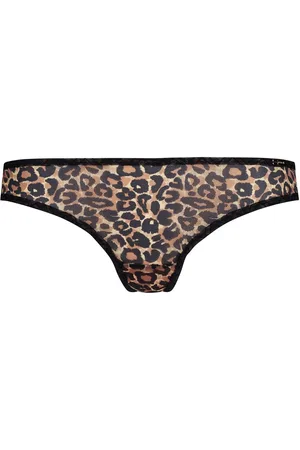 Gossard Animal Print Glossies Leopard ThongXL