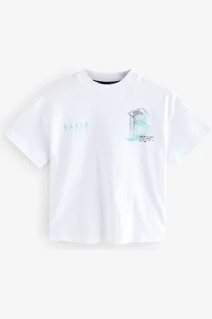 Ted Baker 100% Cotton Oversized Graphic White T-Shirt10 lat (140 cm)