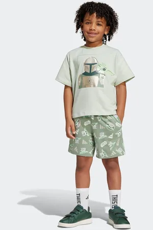 adidas Star Wars The Mandalorian T-Shirt and Shorts Set116122 cm