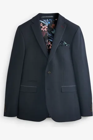 Next Marynarka garniturowa o dopasowanym kroju ze wzorem w pepitkę50 Short (UK 40 S)