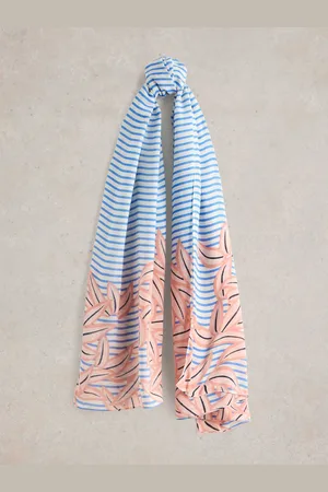 White Stuff Suki Linear Leaf Print ScarfJeden