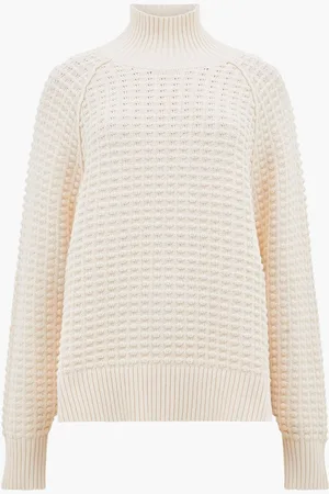 French Connection Keya Popcorn Knit Mozart 100% Cotton JumperM