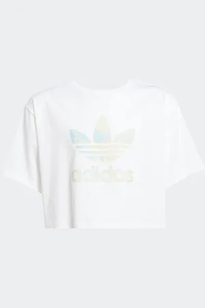 adidas Trefoil Crop 100% Cotton T-Shirt122128 cm