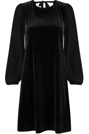 Yumi Tunic Dress with Pleated Balloon Sleeves And Tie Back40