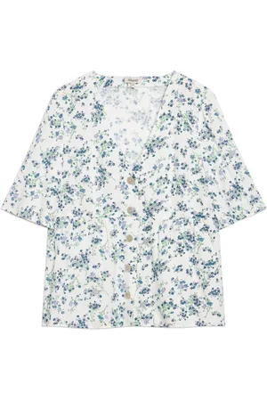 Albaray Blossom Print White Top44