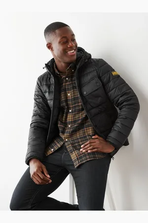 Barbour Racer Ouston Quilted Hooded JacketXXL