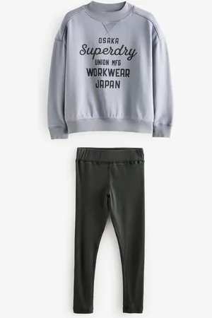 Superdry Workwear Sweat and Leggings Set10 lat (140 cm)