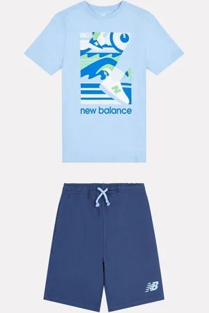 New Balance Kids Greatest Hits Graphic 100% Cotton T-Shirt And Shorts Set166168 cm