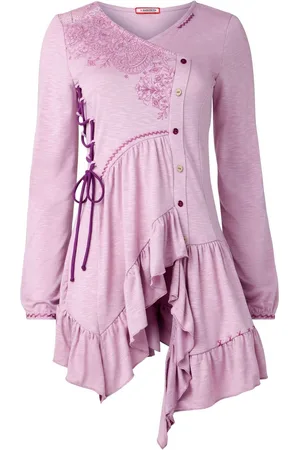 Joe Browns Frilly Embroidered V-Neck Tunic40