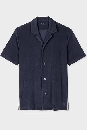 Paul Smith Blue Short Sleeve Stripe ShirtM