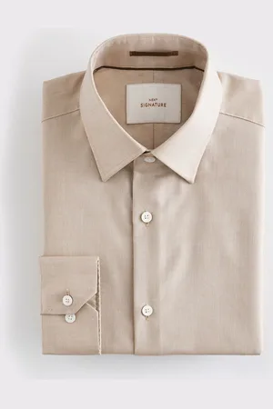 Next Regular Fit Signature Royal Oxford Long Sleeve Single Cuff 100% Cotton Shirt46cm R (UK 18 R)