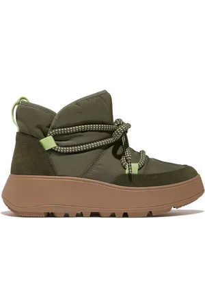 FitFlop F-Mode Water Resistant Biofleece Mesh Flatform Snow BootsEU 37 (UK 4)